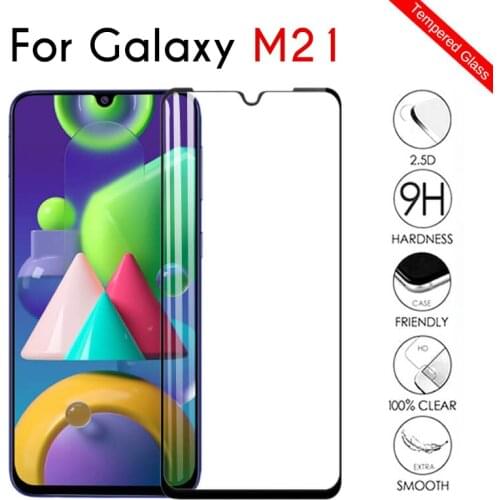 9D Protective Glass for Samsung M21 Tempered Glass For Samsung Galaxy M21 SM-M215F M215 M215F Screen Protector M 21 Full Cover
