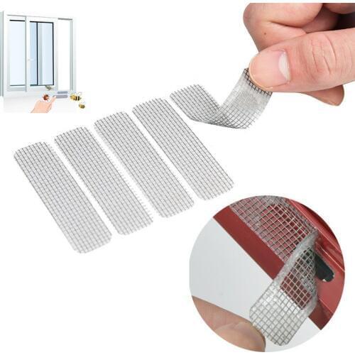 5pcs Fix net Anti mosquito Insect Fly Bug Stickers Mesh for screen curtains repair door window drainage hole ventilatie cover