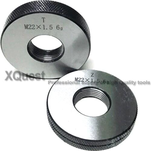 6G Metric thread ring gauge set m22 m22x2.5 m22x2 m22x1.5 m22x1 T Z Fine screw thread ring gage detection tools m22*1.5 m22*1