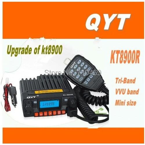DHL Freeshipping+2015 NEW QYT KT8900R Mini mobile radio transceiver Tri-band 136-174MHz 240-260MHZ 400-470MHz upgrade of kt8900