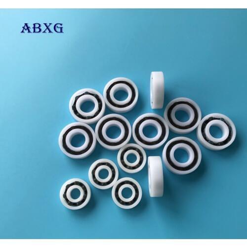 Free shipping 50pcs 688 POM plastic deep groove ball bearing 8x16x4mm with glass balls