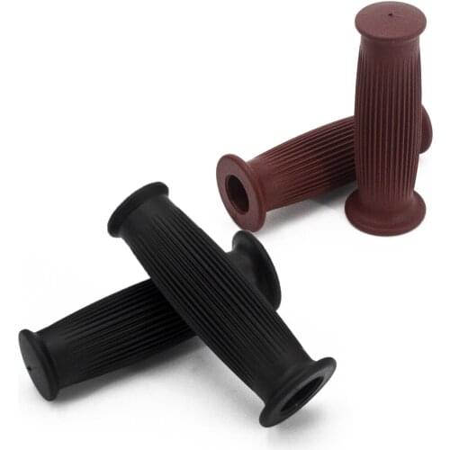 Free Shipping Universal 22mm Vintage Motorcycle Rubber Grips Motorbike Scooter Comfortable Retro Modification Handlebar Covers