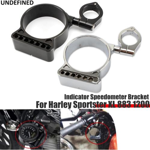 Motorcycle Indicator Speedometer Side Mount Relocation Bracket Cover 39mm For Harley Sportster XL 883 1200 48 Iron 1995-2016
