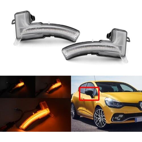 For Renault Clio 4 IV MK4 RS Captur Facelift For Nissan Micra Dynamic Side Mirror Blinker Indicator Lamp Led Side Marker Light