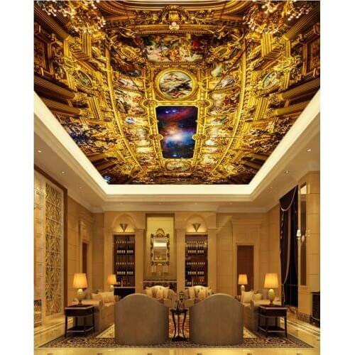 Home Decoration Painting Star 3d murals wallpaper for living room Ceiling 3d wallpaper mural