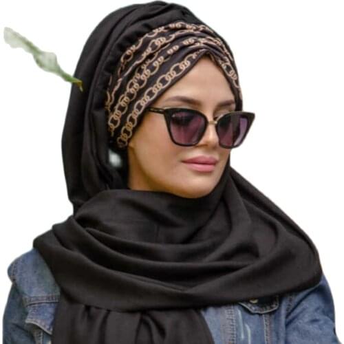 Full cover inner muslim cotton hijab cap islamic headwear hat underwear bone bonnet english scarfs muslim hijab