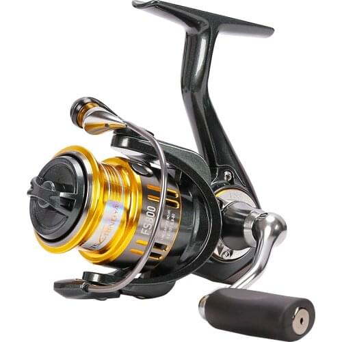 Micro Spinning Reel Fishing Wheel 500/800 Double-line Cup Long Casting 4KG Freshwater/Seawater Fishing Reel Carretilha De Pesca