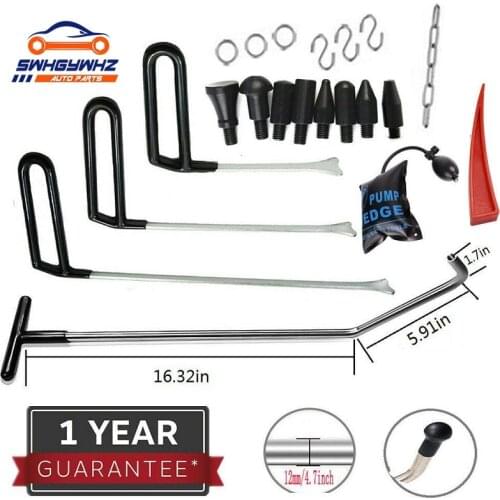 Hooks Spring Steel Push Rods Dent Removal Car Dent and Wall Repair Car Body Repair Kit Paintless Dent Repair Tool