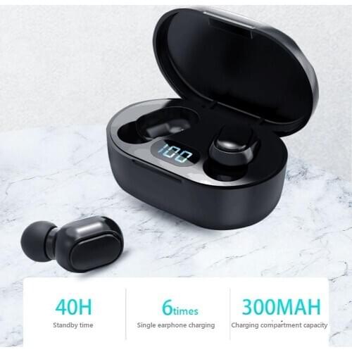 Mini Earbuds In-Ear Bluetooth Earphone Wireless Waterproof Stereo Sports Earbuds Sport Running Headset E7S With LED Display