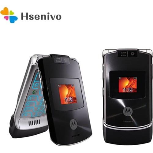 Motorola RAZR V3XX Refurbished-Original Unlocked Motorola V3XX phone 2.2" GSM Flip Cellular Phone Free shipping