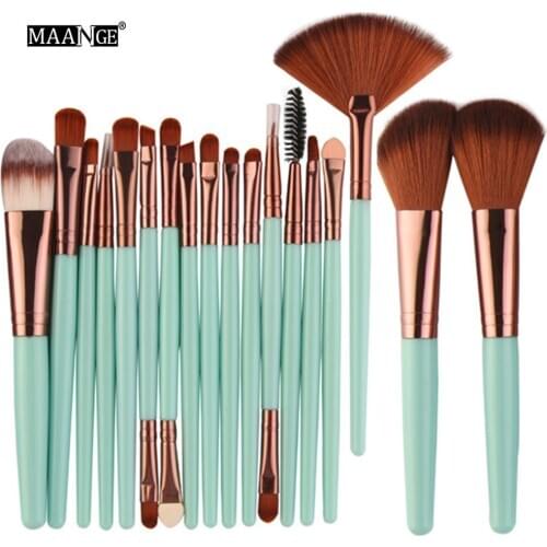 Makeup Brushes Set 18pcs Eyebrow Highlighter Powder Foundation Eye Shadow Brush Cosmetics Professional Makeup Brush