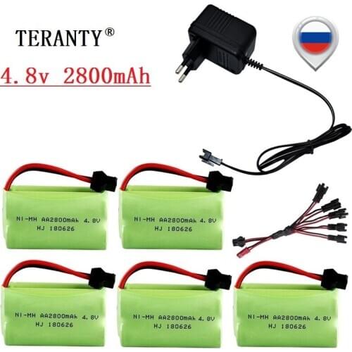 SM PLUG ) 4.8v 2800mah NiMH Battery For Rc toys Cars Tanks Robots Boats Guns 4.8v Rechargeable Battery Ni-MH AA Battery Pack