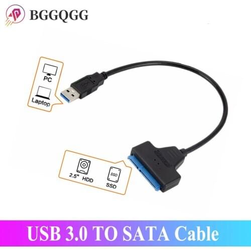 USB 3.0 TO SATA Adapter Sata To USB 3.0 Cable Up To 6 Gbps Support 2.5 Inches External HDD SSD Hard Drive 22 Pin Sata III Cable