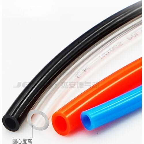 1 Meter OD 4mm 6mm 8mm 10mm 12mm 16mm PU Pneumatic Air Tubes Hoses Air Compressor Tubes Length support customization