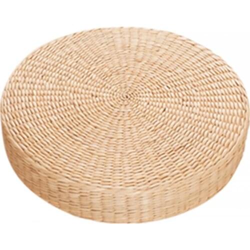 Office Car Tatami Cushion Seats Pillow Breathable Summer Autumn Round Straw Weave Handmade Home Floor Cushion