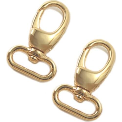 Swivel Snap Hooks, Gold Finish, Lobster Claw, 60 Pieces