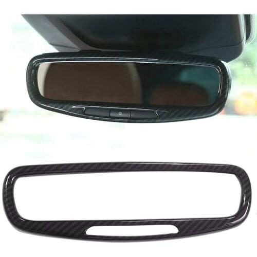 Car Interior Rearview Mirror Frame Rearview Mirror Decoration Cover for Maserati Levante Ghibli Quattroporte 2016-2018
