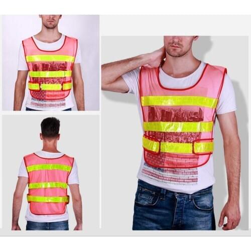 Mesh Safety Reflective Running Vest for Boys and Girls , High Visibility Safety Vest, Large