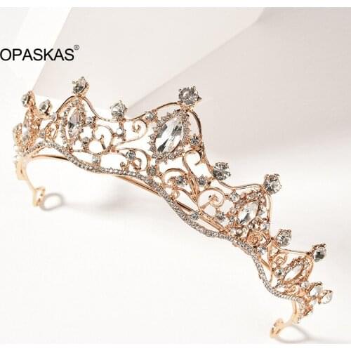 Wedding Rinestone Crown with Loop End Stylish Elegant Durable No Fading Easy to Wear Best Gift for Women Girls PT PT