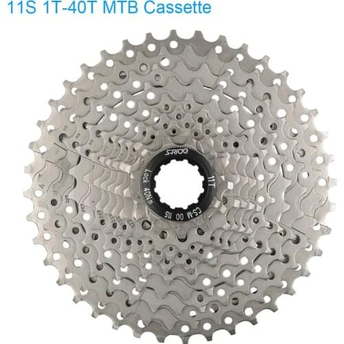 2017 Hot Mounatin Bike 11 Speed Cassette 11T-40T MTB Bicycle Card Type 33 Speed Cassette Compatible for Shimano Sram Sunrace 11S