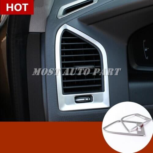 Inner Dashboard Side Air Vent Outlet Trim Cover 2pcs For VOLVO XC60 2009-2013 Car accesories interior Car decoration