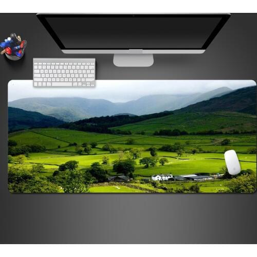 Green Prairie Wallpaper Mouse Pad High Quality Large Pad PC Gaming Computer Mousepad Gaming Mause Pad To Gamer Mats Life Gifts