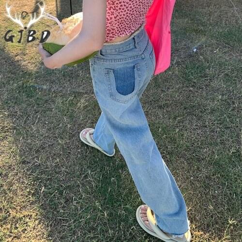 Women Jeans New 2021 Summer Streetwear Vintage High Waist Wide Leg Pants Casual Straight Baggy Korean Fashion Girl Denim Trouser