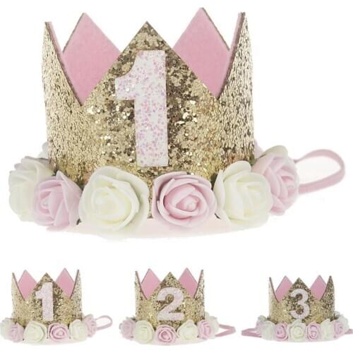 1PCS Cat Birthday Hat Cute Decorative Crown Shape Pet Headband Dog Headwear Pet Hair Accessories Pet Cosplay Costume