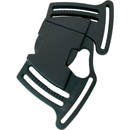 10pcs/Pack 1-1/2" (40mm) Plastic Black 4 Way Multi-Side Release Buckles Backpack Straps 2017081701