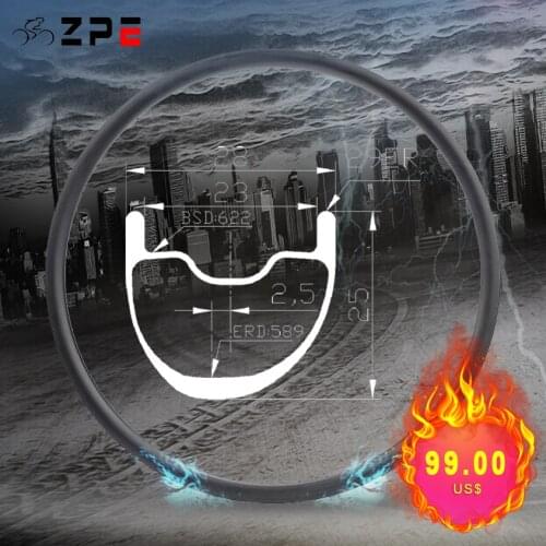 Benchmark MTB Bike China Carbon Bicycle Rims Tubeless Asymmetric Mountain Bicycle Rim 29 ER 28mm width 25mm deep Customized