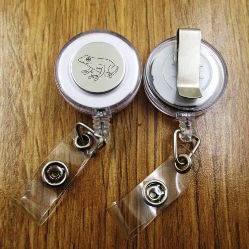 Front Airplane ID Badge Reel gift for him/her friend family retractable recoil id badge holder work fun