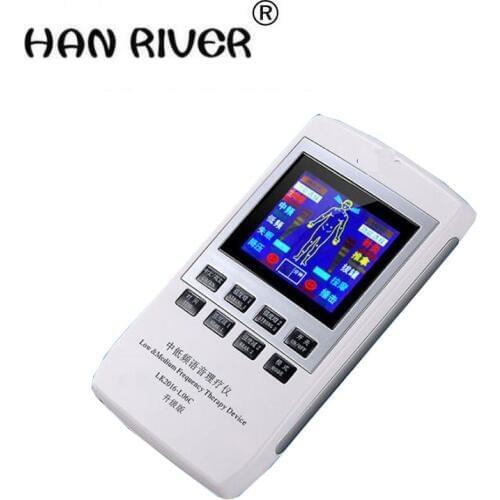 Digital meridian fields voice multi-functional household heating acupuncture electronic pulse massager