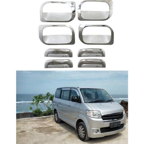 For Suzuki APV van Arena GX 2004-2012 Car The door handle bowl Covers ABS Chrome Accessories Stickers Car Styling 8pcs