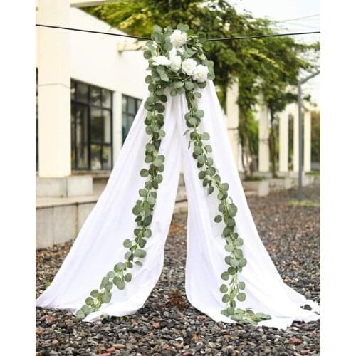 2 Meters Long Eucalyptus Leaf Rattan Artificial Flower Indoor Decoration Flower Home Wedding Hotel Photography Props