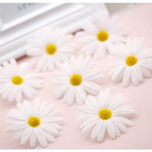 10pcs/Lot Silk Artificial Flowers Daisy Fake Flowers Summer Beach Photography Handmade DIY Wedding Home Decoration Accessories