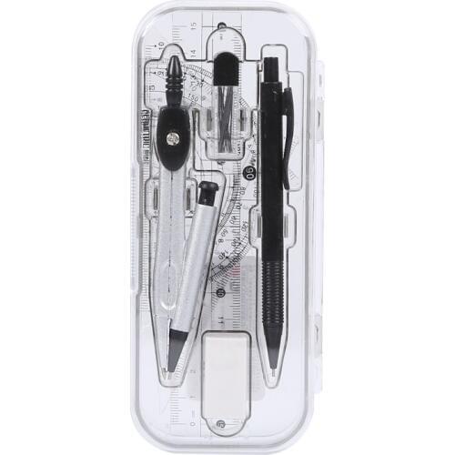 Stationery Compass Set Eight Sets Student Examination Goods Ruler Pencil
