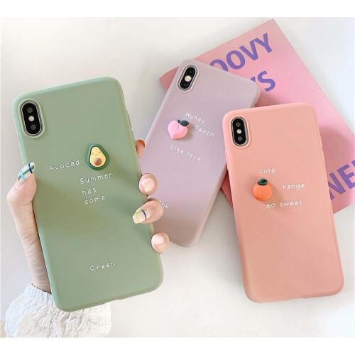 Cute 3D Candy Color Avocado Letter Case For Vivo Z5X V15 X27 Pro Y17 Soft Cover Y79 Y67 Y85 Y71 V11i X9 X20 Silicone Phone cases