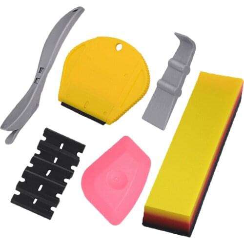 EHDIS Auto Car Window Tint Kit 2in1 Soft Squeegee Carbon Fiber Vinyl Wrap Tool Sticker Remover Razor Scraper Film Vinyl Cutter
