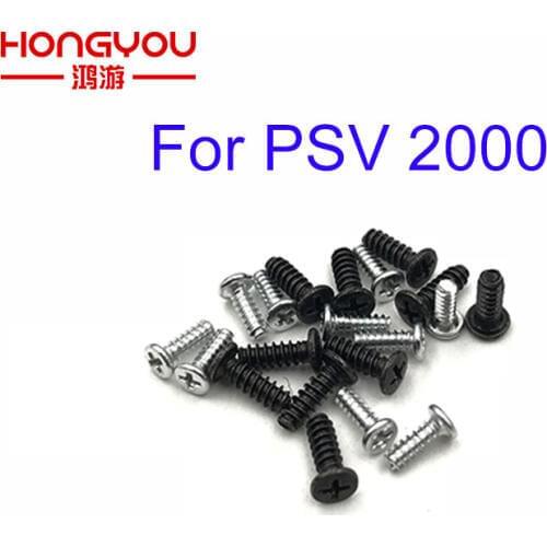 10pcs Silver Black housing Philips Head Screws Set for PS Vita PSV 2000 Game Console Shell for PSVITA PSV 2000