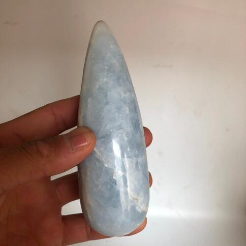 1pcs Natural Quartz beauty celestite crystal massage stick home use woman