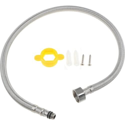 Single Handle Brushed Nickel Auto Fluid Flow Kitchen Faucet for Bathtub Fits G1/2 Water Tub Tubing Waterflow