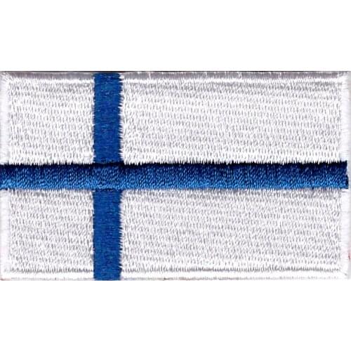Embroidery patch Finland flag emblem stickers of good quality, welcome to welcome customization and wholesale DIY logo