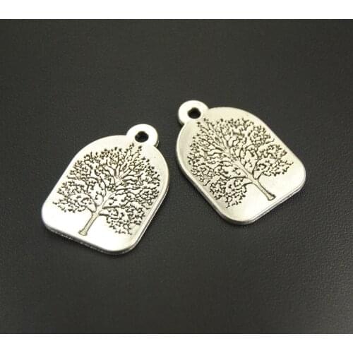 10pcs Alloy Tree Charms Lucky Tree Pendants For DIY Jewelry Making Findings A583/A584