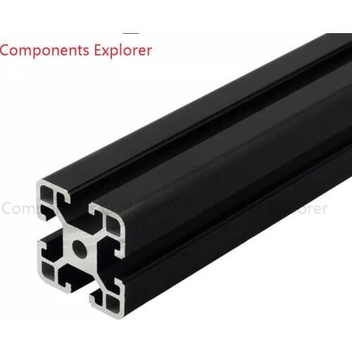 Arbitrary Cutting 1000mm 4040 Black Aluminum Extrusion Profile,Black Color