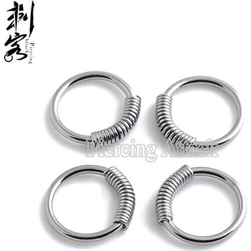 Steel Spring Wire Captive Ring BCR Body Piercing Jewelry