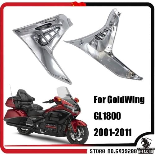 Triple cornered Cover Battery Cover for Honda Gold Wing Gl 1800 Gl1800 Chrome Left Right Motorcycle Parts Modified Accessories