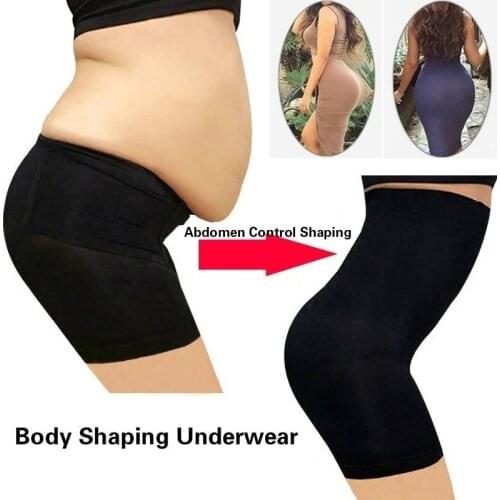 Control Panties Hip Lifter Tummy Shaper Plus Size Boxer Body Shaping Underwear Women High Waist Safety Pants Postnatal Seamless