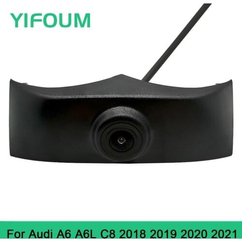 YIFOUM HD CCD Car Front View Parking Night Vision Positive Waterproof Logo Camera For Audi A6 C8 4K 2018 2019 2020 2021