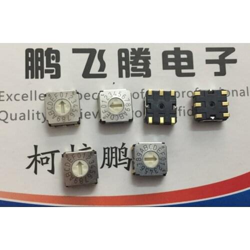 1PCS Japan COPAL SA-7050TA 0-F/16-bit rotary coding dial code switch internal patch 6 feet positive code