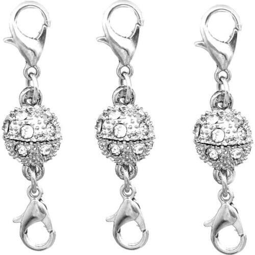 10pcs/Lot 2 Lobster Buckle Magnet Buckle DIY Necklace Bracelet Connector Jewelry Accessories CL061911